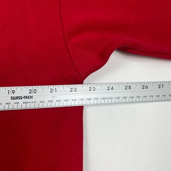Vintage 90s Iowa State Cyclones ISU Sweatshirt Sweater Mens Medium Red Made USA - Picture 8 of 9